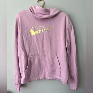 Nike Hoodie Cowl Neck Pink |  Women’s S
